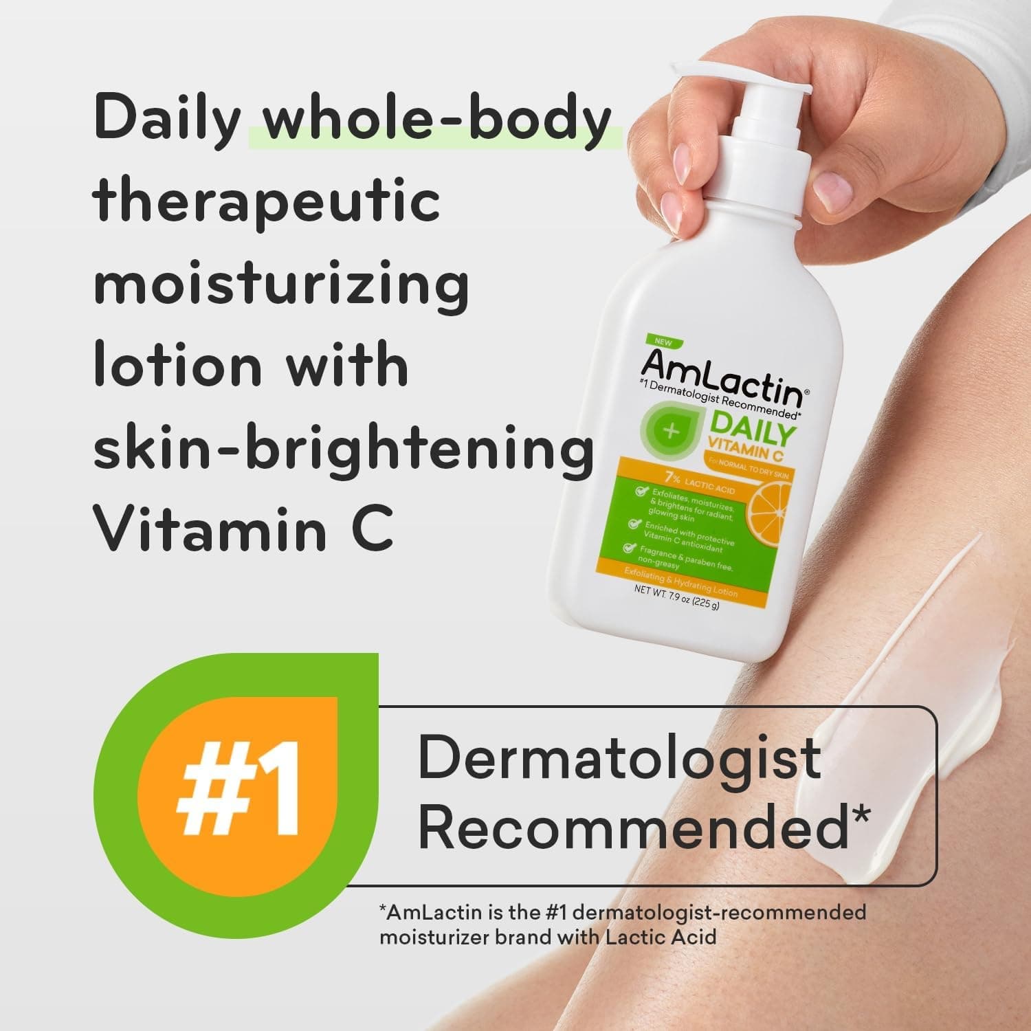 AmLactin Daily Vitamin C Lotion – Brightening Exfoliator & Moisturizer - alternate