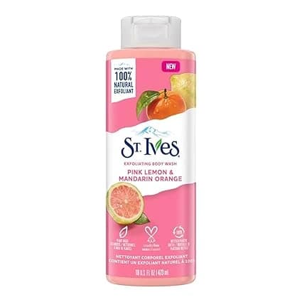St. Ives Radiant Skin Exfoliating Body Wash – Pink Lemon & Mandarin Orange