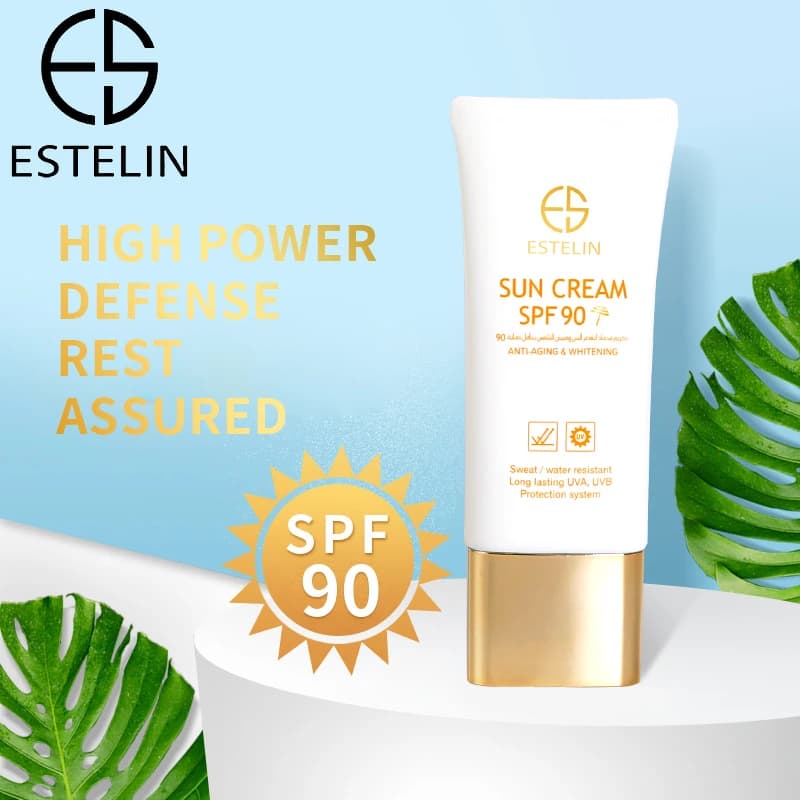 ESTELIN Anti-Aging & Whitening Sun Cream SPF 90 | Brightening Face Sunscreen - alternate