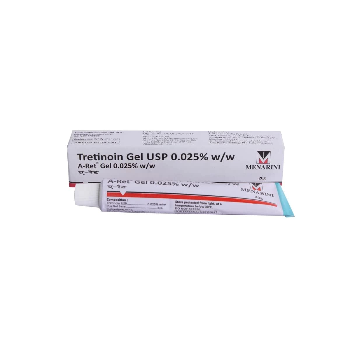 Menarini A-Ret 0.05% Tretinoin Gel – Advanced Acne & Anti-Aging Formula - alternate