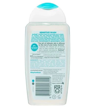 Femfresh Sensitive Intimate Wash (250mL) – Fragrance-Free Daily Cleanser - alternate
