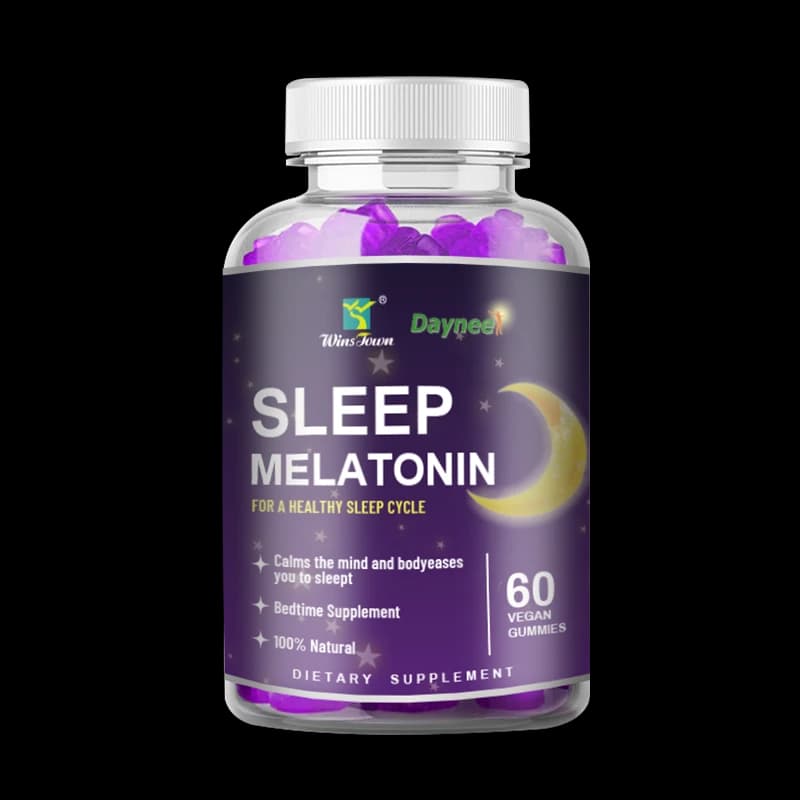 Wins Town Daynee Sleep Melatonin Gummies (60 Count) – Natural Berry Flavor