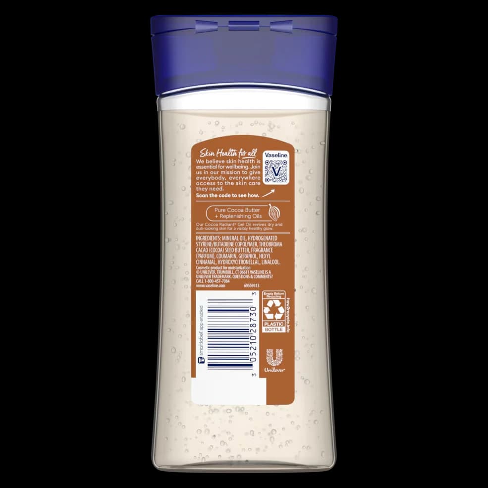 Vaseline Intensive Care Cocoa Radiant Body Gel Oil with Pure Cocoa Butter - alternate